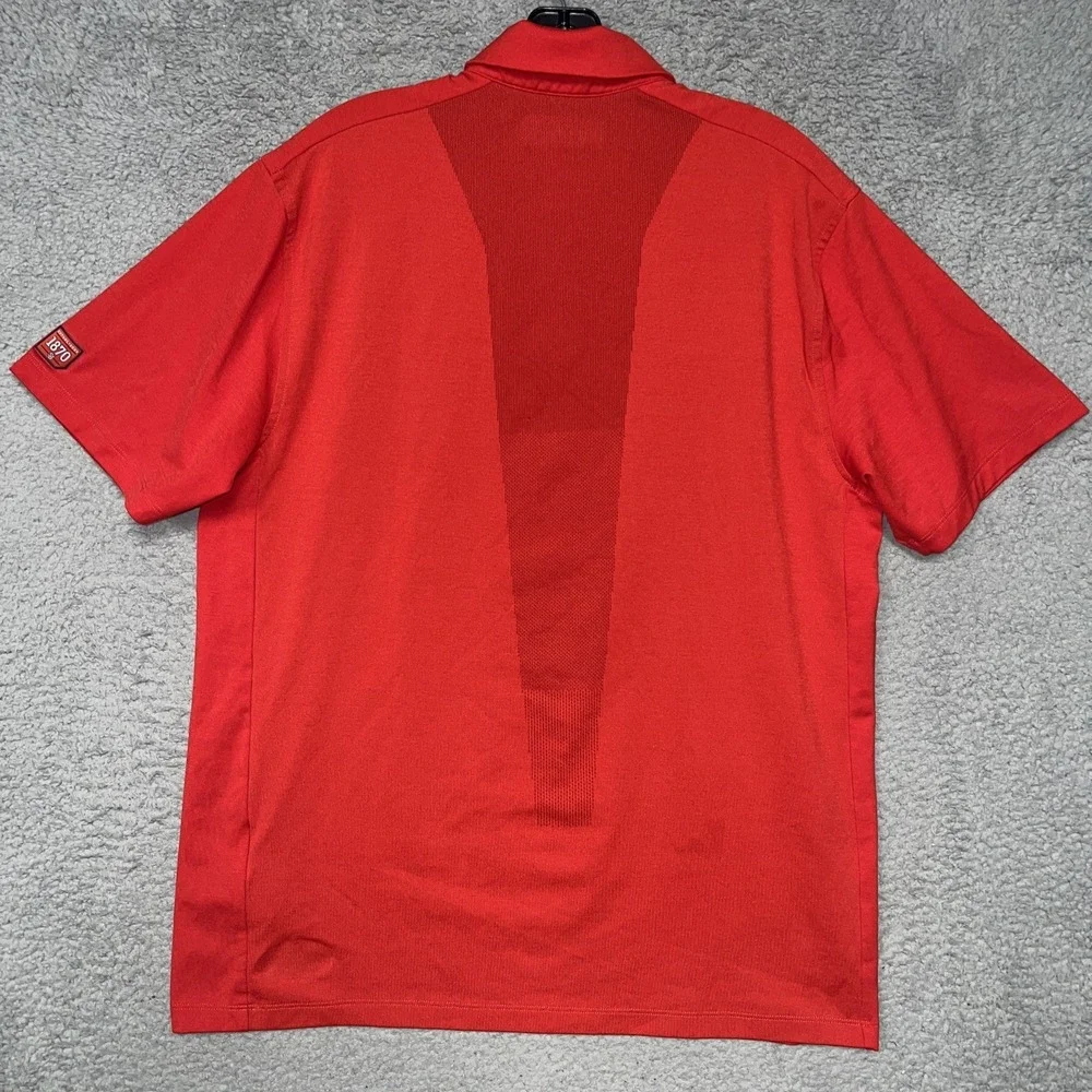 Under Armour St. John's University Shirt Mens Sz L Red Polo Red Storm 1870 Patch
